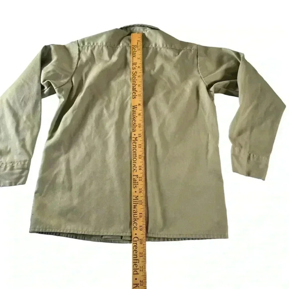 Dickies Pioneers Scouts Illinois Youth Button Shirt Youth Size 10 Tan - Picture 8 of 12